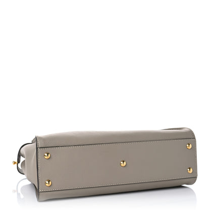 Fendi Vitello Seta Plexiglass Tortoise Medium Peekaboo Iconic Satchel Tortora 4 of 9