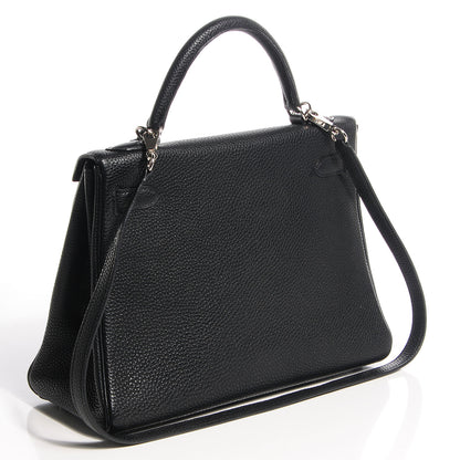 Hermes Taurillon Clemence Kelly Retourne 32 Black 13 of 23