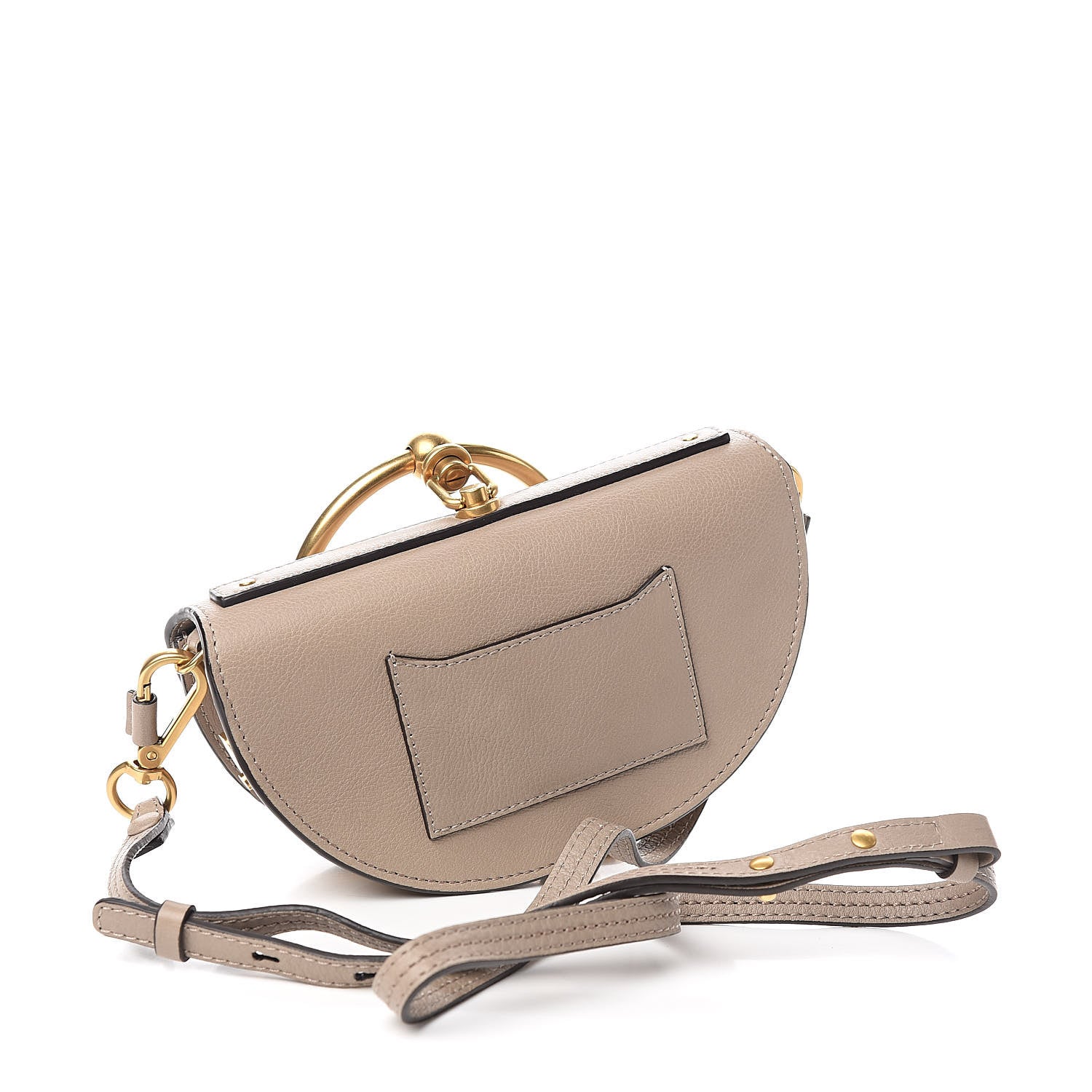 Chloe Calfskin Small Nile Bracelet Minaudiere Bag Motty Grey 3 of 11
