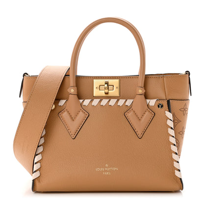 Louis Vuitton Calfskin Mahina Braided On My Side PM Arizona Brown 1 of 8