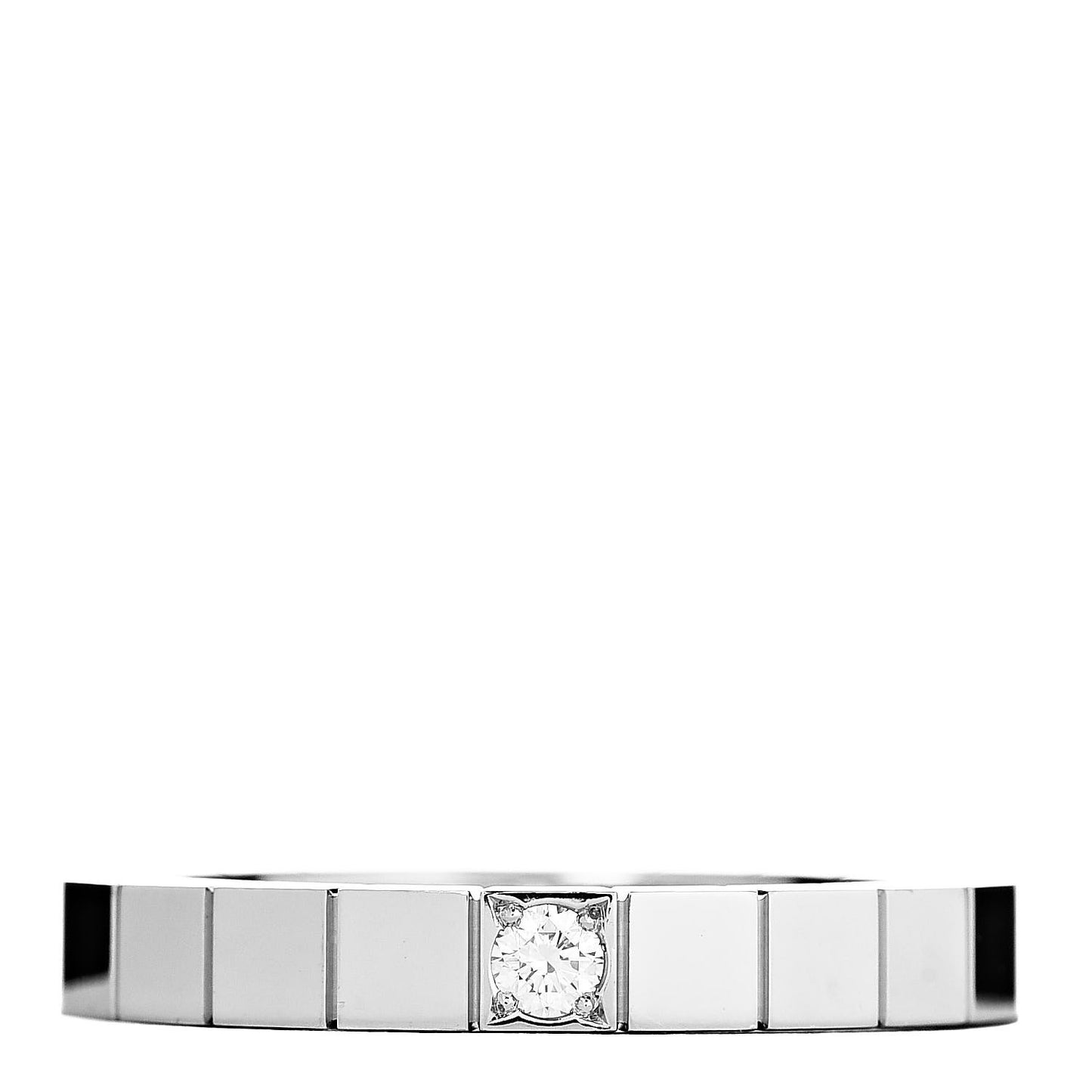 18K White Gold Diamond Lanieres Ring 53 6.25