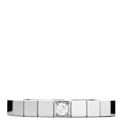 Cartier 18K White Gold Diamond Lanieres Ring 53 6.25 1 of 5
