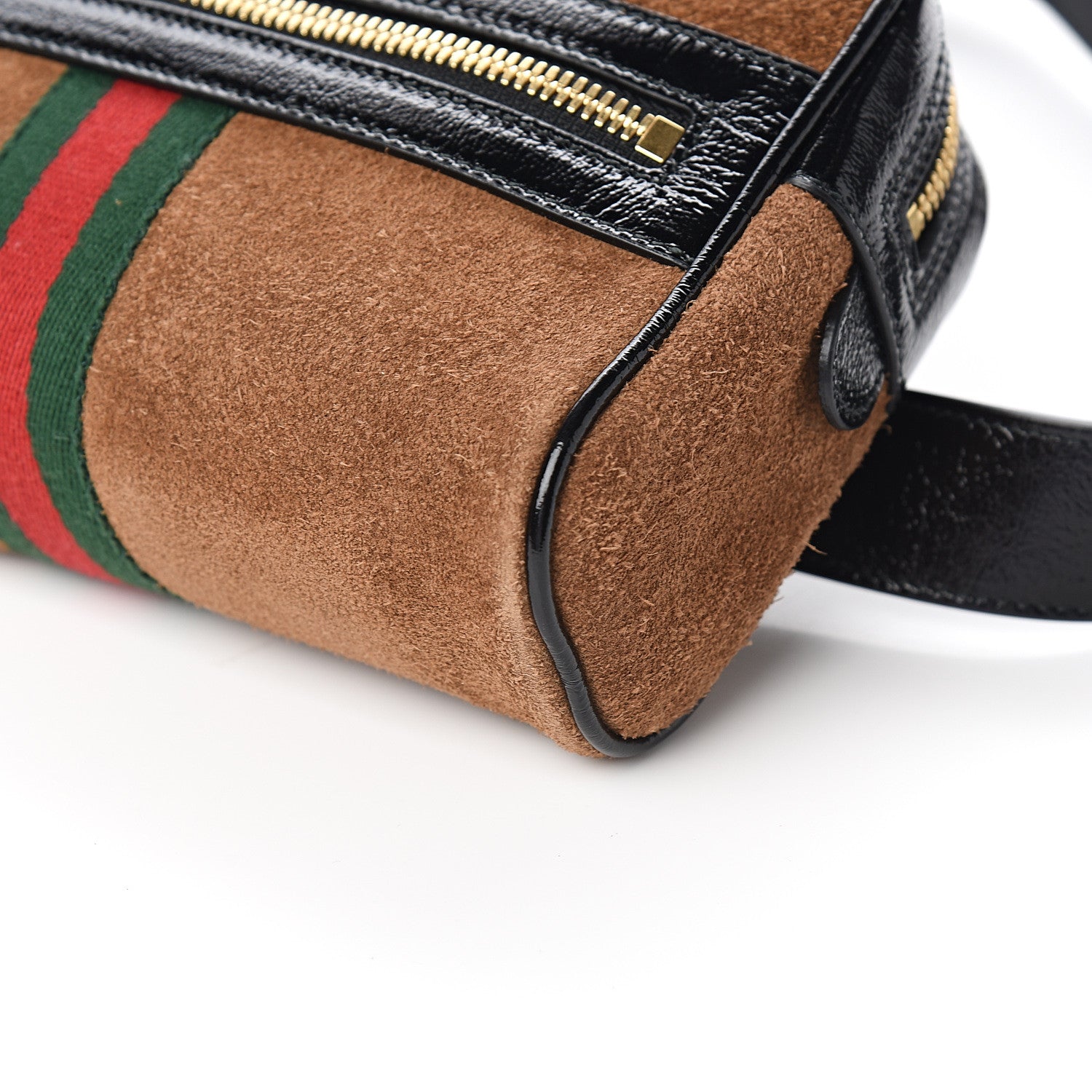 Gucci Suede Small Ophidia Belt Bag 85 34 Brown 7 of 8