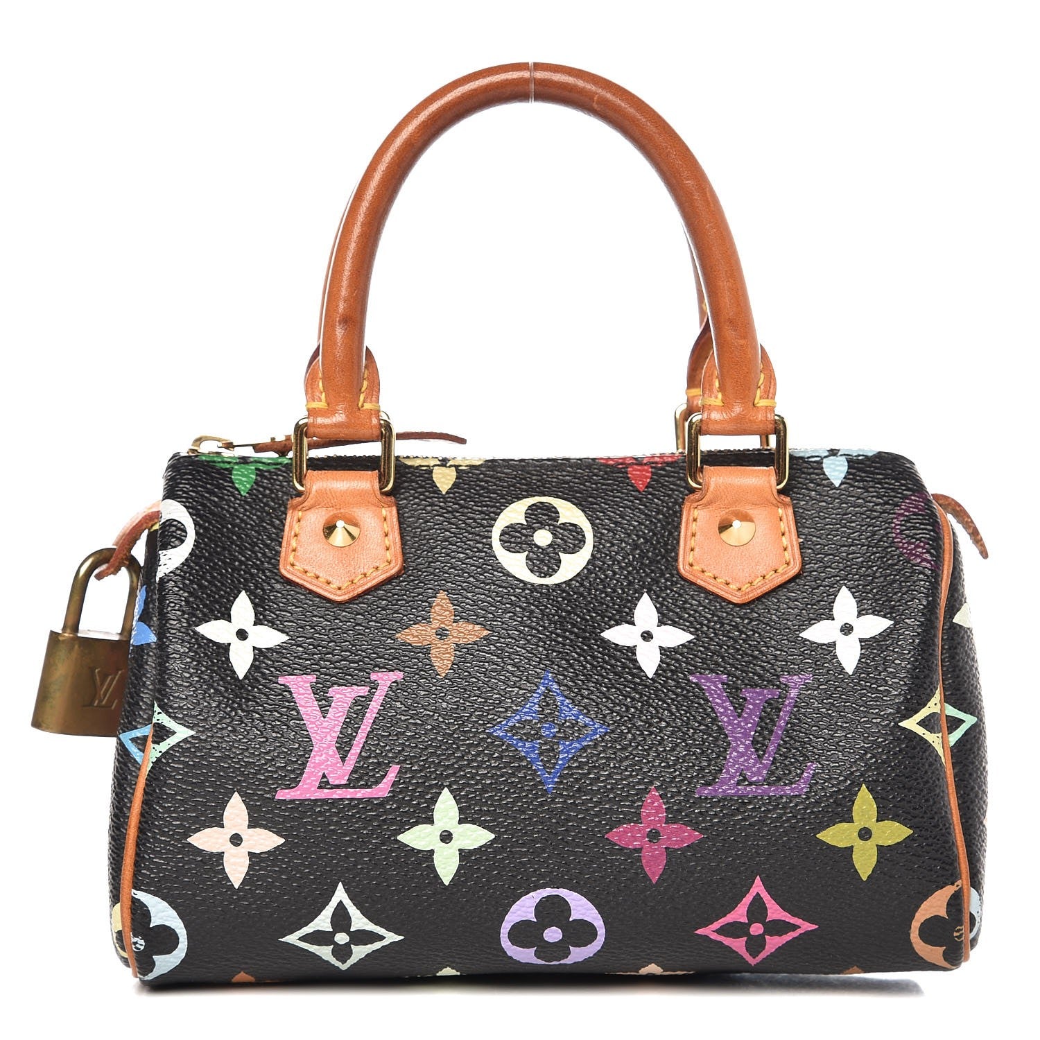 Louis Vuitton Monogram Multicolor Mini Sac HL Speedy Black 1 of 14