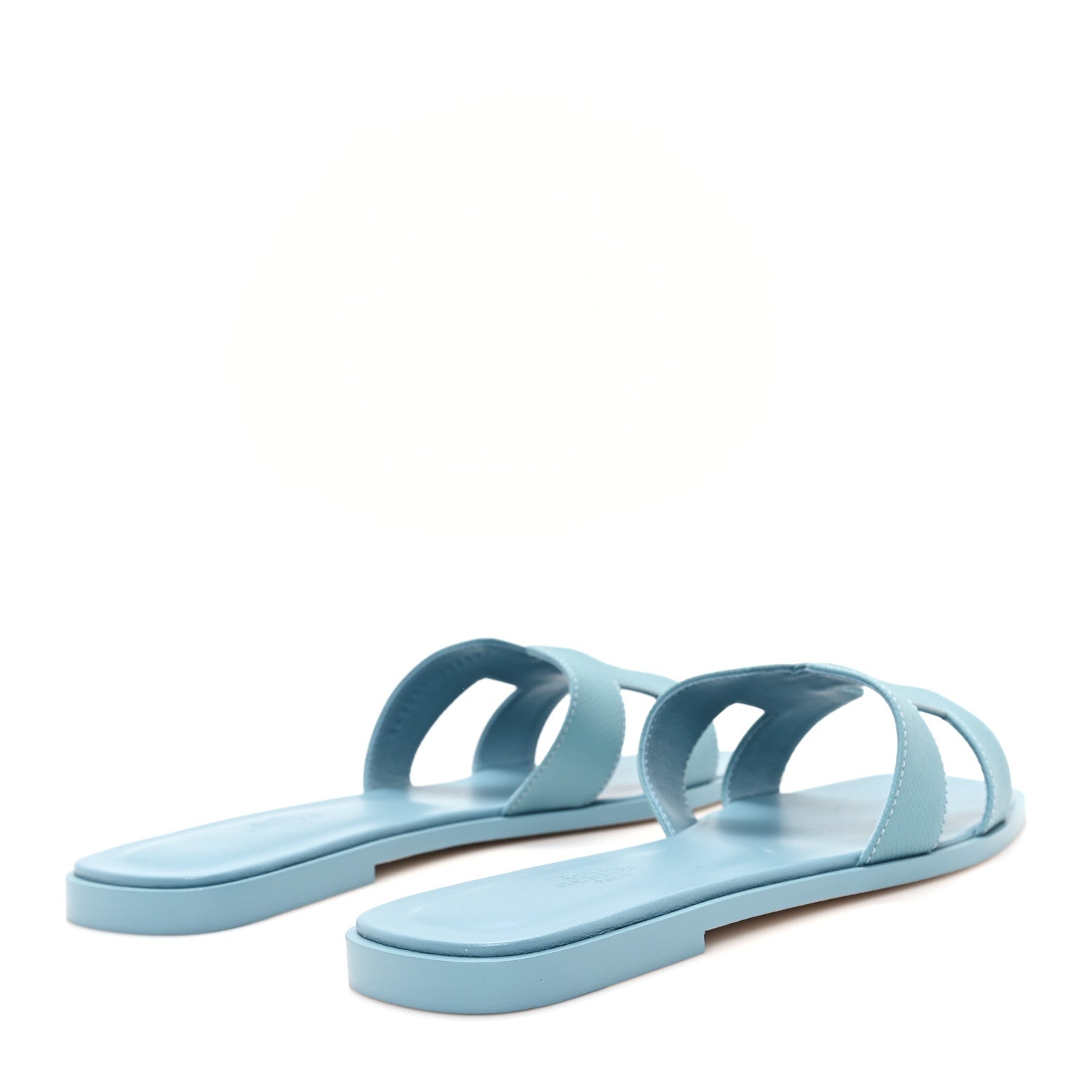 Hermes Epsom Oran Sandals 40 Bleu Littoral 5 of 10