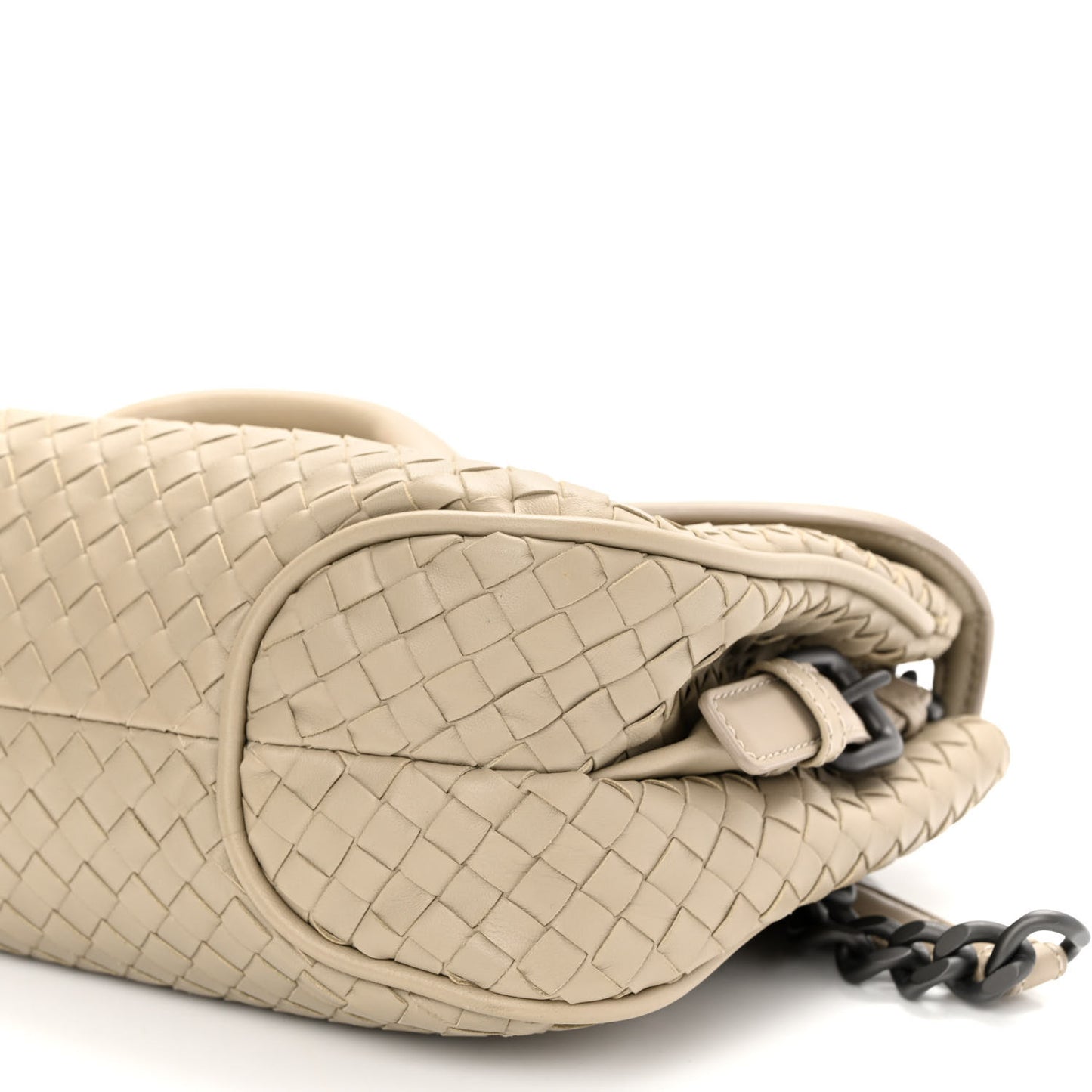 Nappa Intrecciato Rialto Shoulder Bag Nude