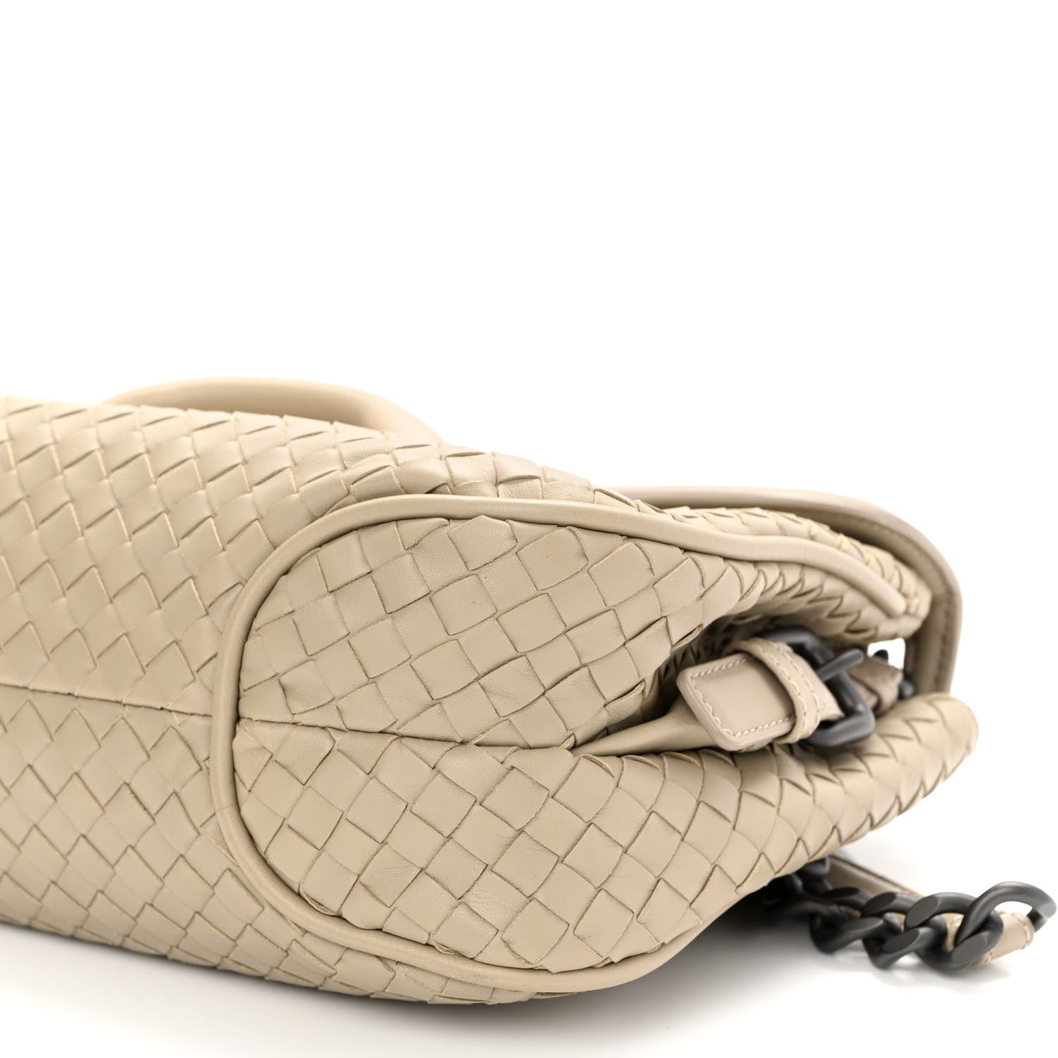 Bottega Veneta Nappa Intrecciato Rialto Shoulder Bag Nude 10 of 11
