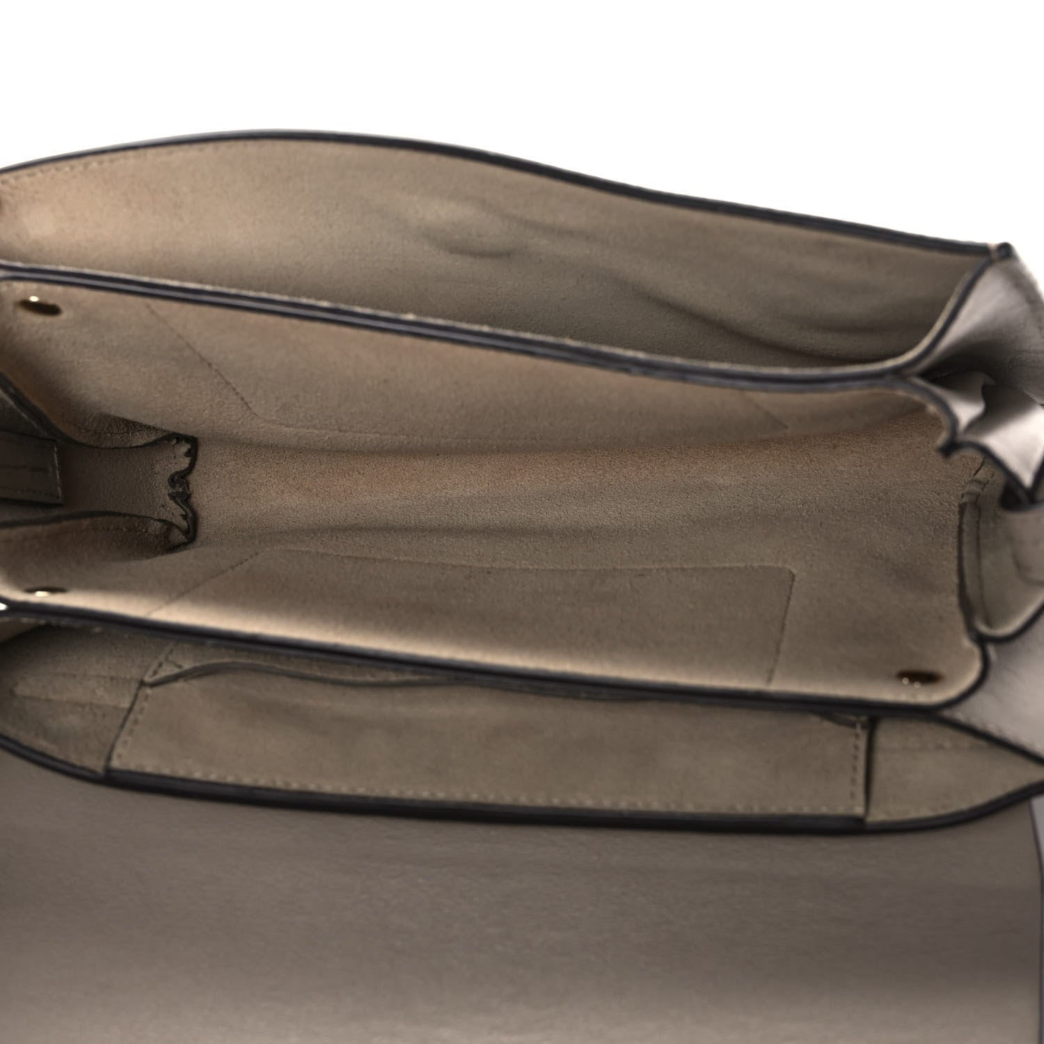 Chloe Suede Calfskin Small Faye Shoulder Bag Motty Grey 4 of 12