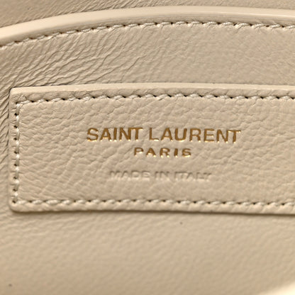 Saint Laurent Smooth Calfskin Mini Manhattan Shoulder Bag Blanc Vintage 6 of 11