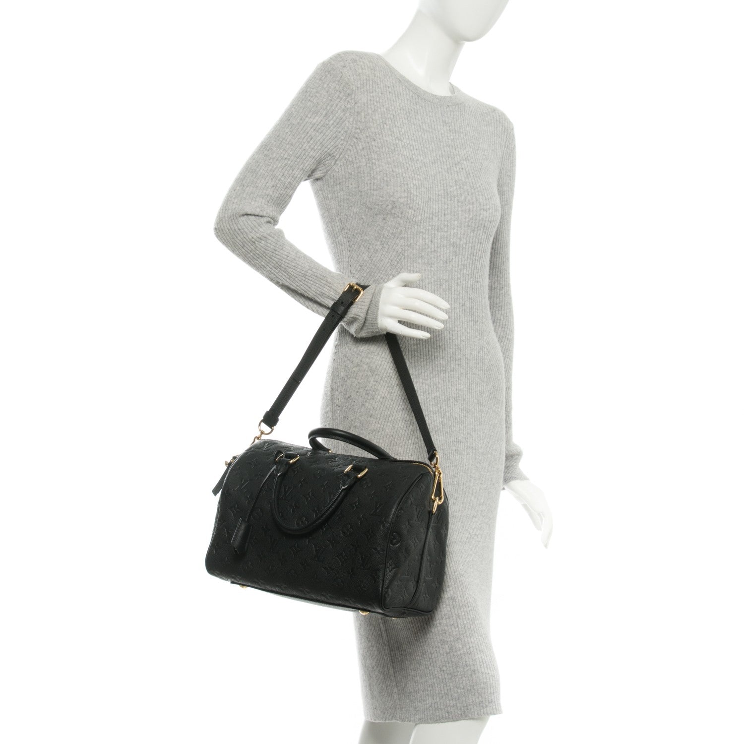 Louis Vuitton Empreinte Speedy Bandouliere 30 Black 2 of 7
