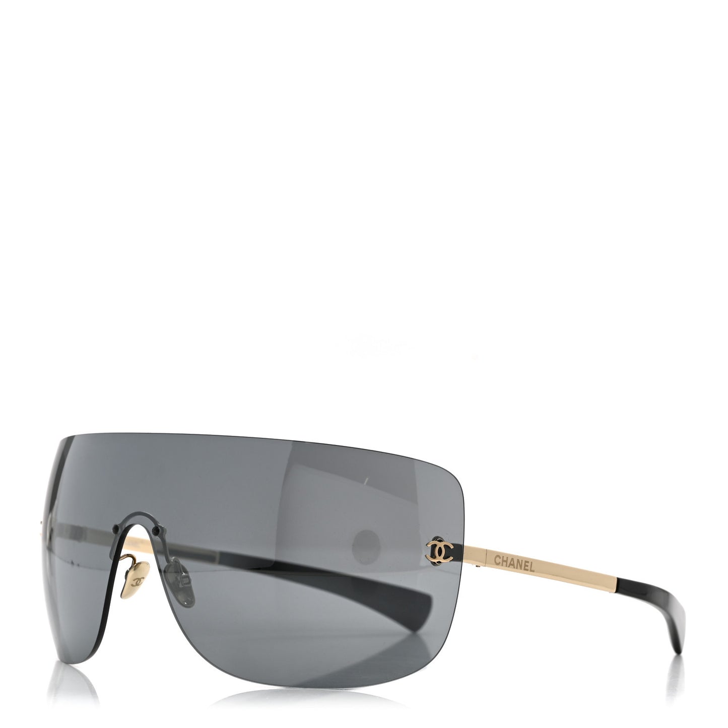 Frameless Shield Sunglasses 71433 Black