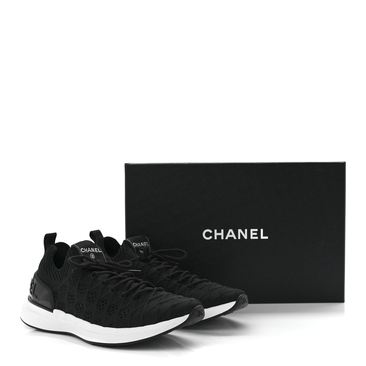 Fabric Logo Sneakers 39 Black