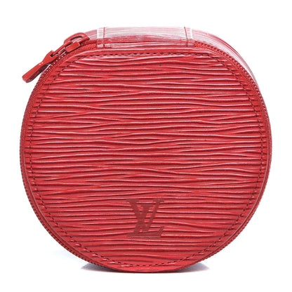 Louis Vuitton Epi Ecrin Bijoux 10cm Jewelry Box Case Red 1 of 6