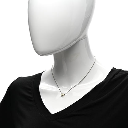 Hermes Lacquered Palladium Mini Pop H Pendant Necklace White 2 of 7