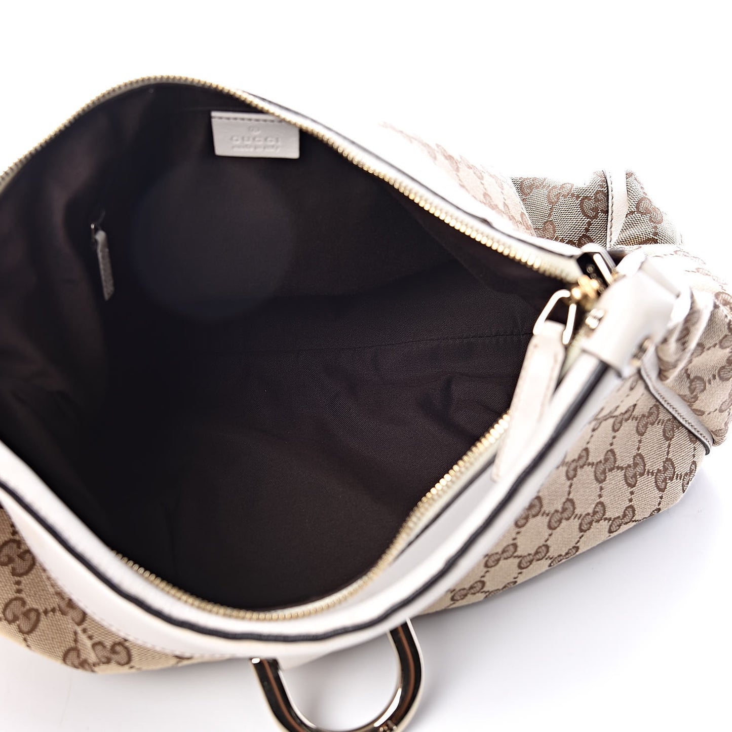 Monogram Large D Gold Hobo Off White