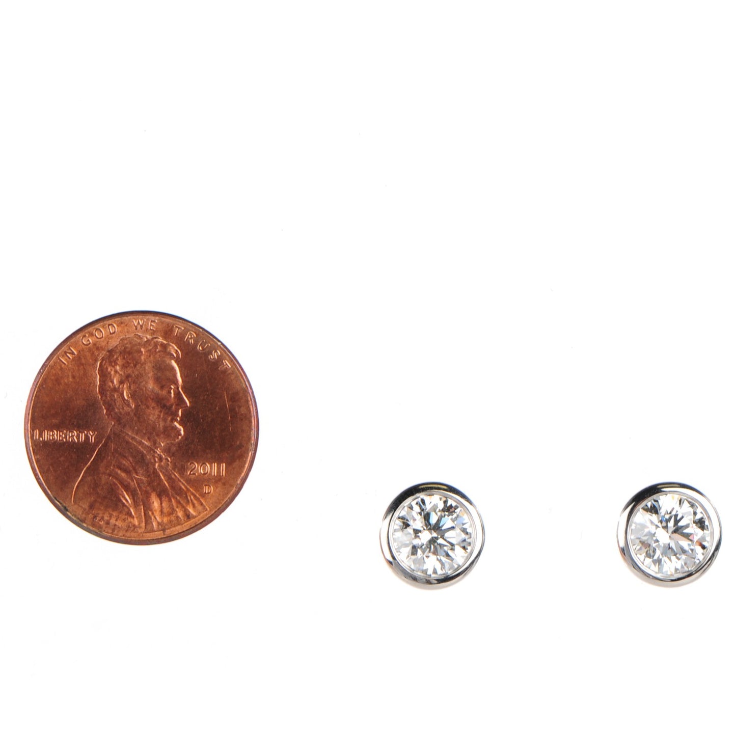 Platinum Diamond 2.0ctw Elsa Peretti Diamonds By The Yard Earrings