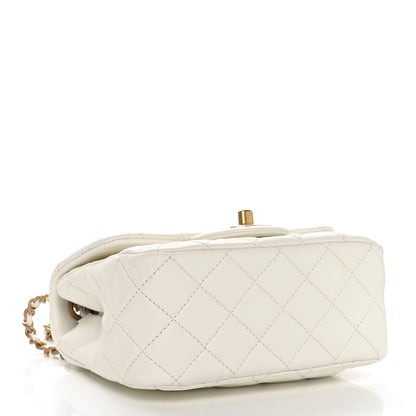 Chanel Lambskin Quilted Mini Pearl Crush Flap White 4 of 11