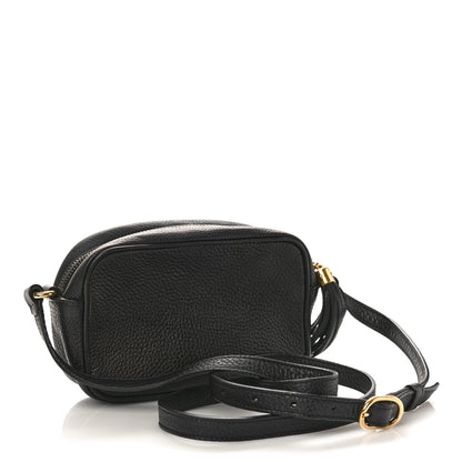 Gucci Pebbled Calfskin Mini Soho Disco Bag Black 2 of 9