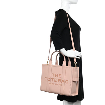 Marc Jacobs Grained Calfskin Medium The Tote Bag Rose Dust 2 of 12