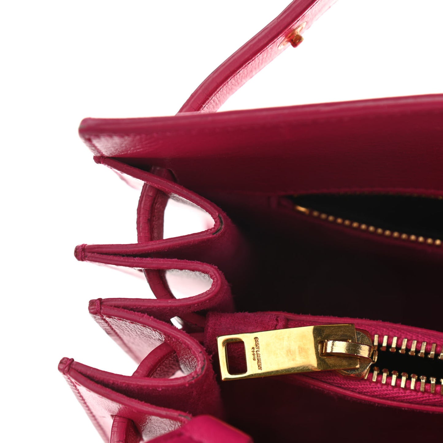 Calfskin Small Sac De Jour Lipstick Fuchsia