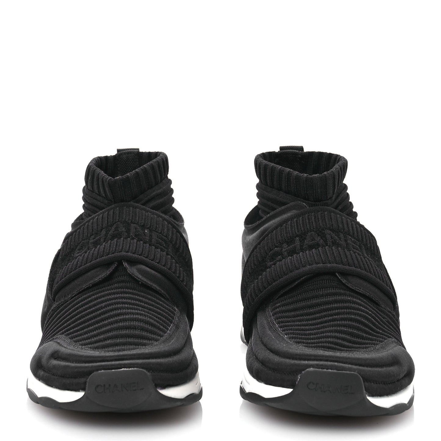 Stretch Fabric CC Sneakers 37 Black