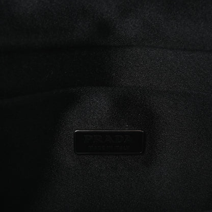 Prada Spazzolato Mini Clutch Bag Black 12 of 12
