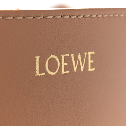 Loewe Shiny Calfskin Medium Puzzle Fold Tote Warm Desert Black 6 of 10