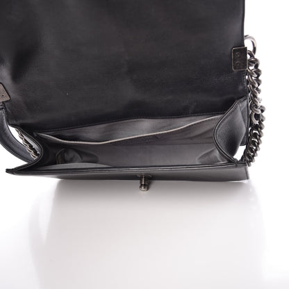 Chanel Calfskin Quilted Medium Boy Flap Black 5 of 9