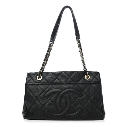 Chanel Caviar Quilted Timeless CC Soft Tote Black 1 of 9