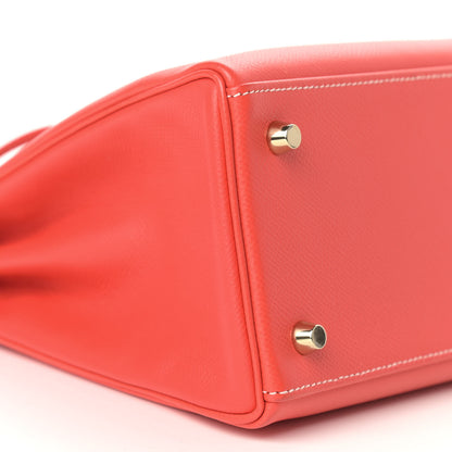 Hermes Epsom Candy Kelly Retourne 28 Rose Jaipur Gold 34 of 41