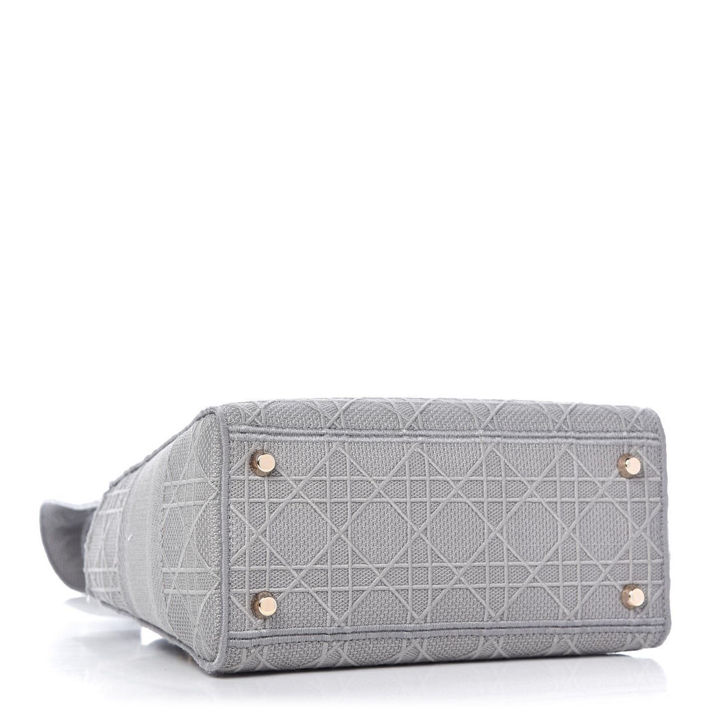 Canvas Embroidered Cannage Medium Lady D-Lite Gray
