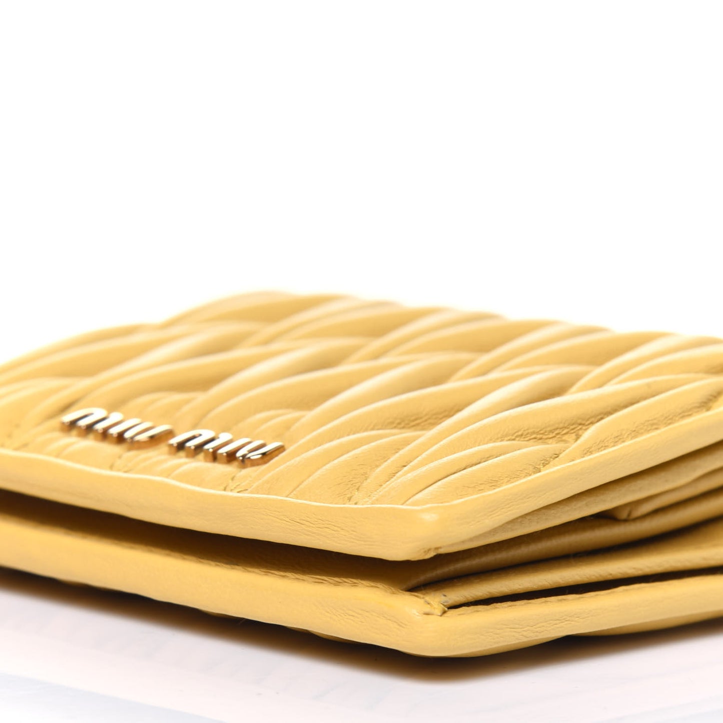 Nappa Matelasse Small Flap Wallet Ginestra