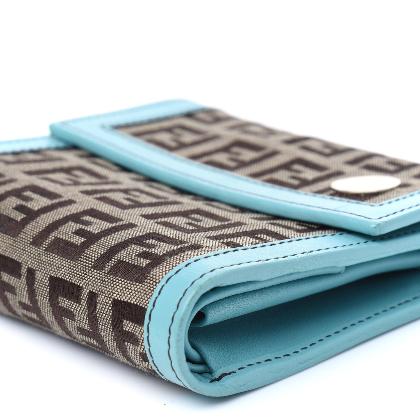 Zucchino Compact Wallet Brown Blue