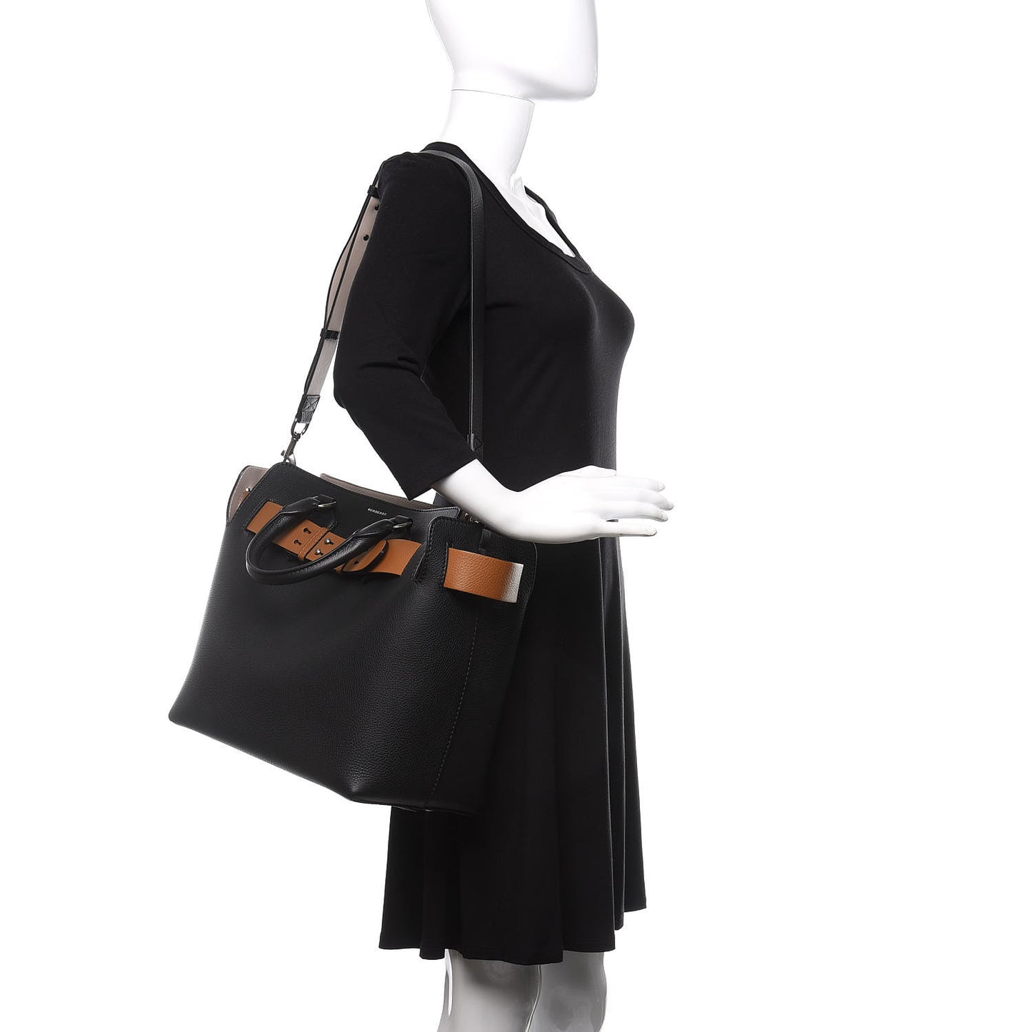 Soft Grain Calfskin Medium Belt Bag Black