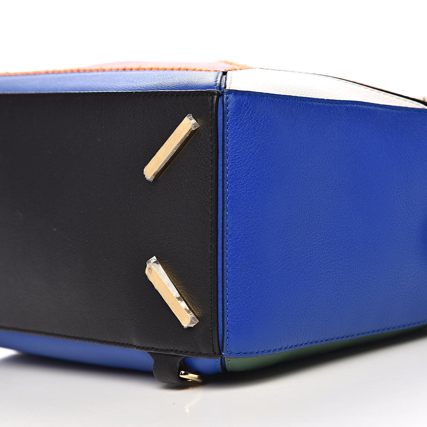 Calfskin Medium Patchwork Puzzle Bag Multicolor