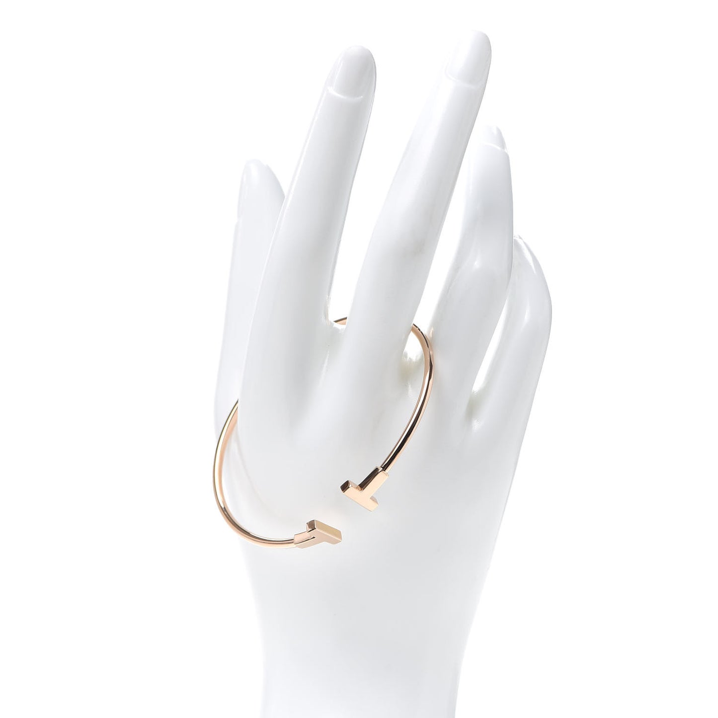 18K Rose Gold T Wire Bracelet