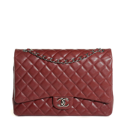 Chanel Caviar Quilted Maxi Double Flap Red 1 of 8