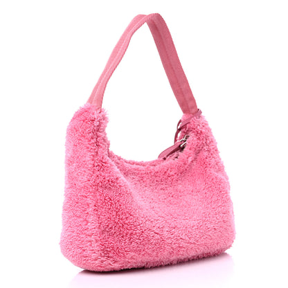 Prada Terry Cloth Mini Re-Edition 2000 Bag Petalo Black 3 of 8