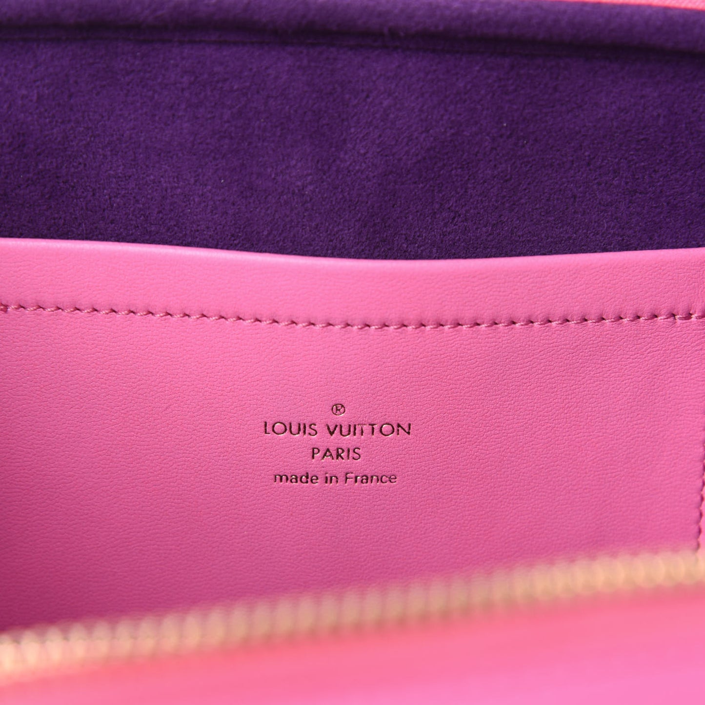 Calfskin Embossed Monogram Vuittamins Utility Crossbody Rose Violet