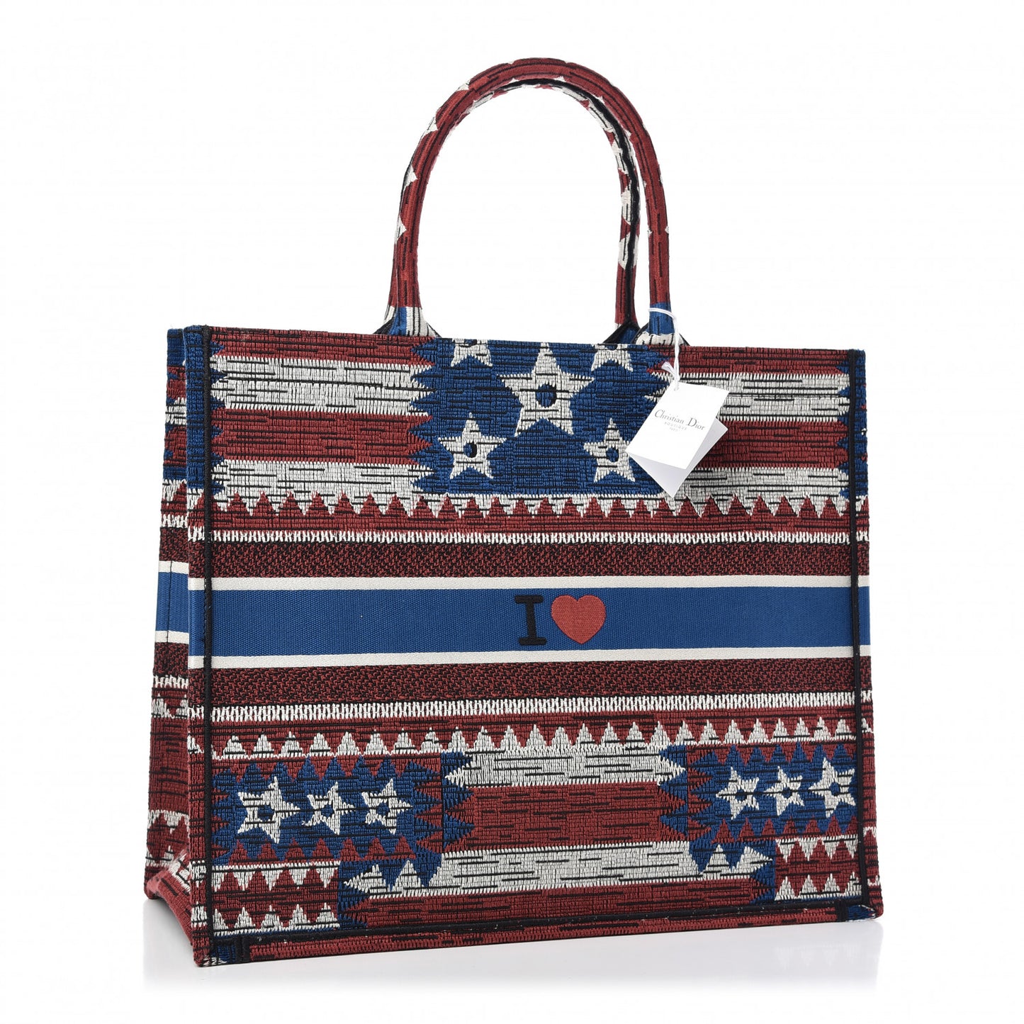 Canvas Embroidered Exclusive US Book Tote Multicolor