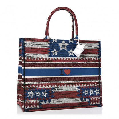 Christian Dior Canvas Embroidered Exclusive US Book Tote Multicolor 3 of 10