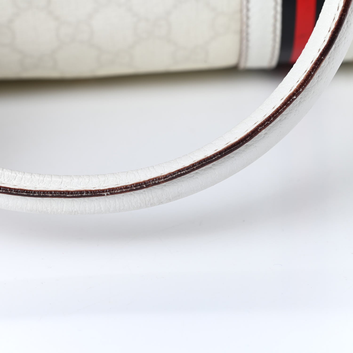 Gucci GG Plus Monogram Web Large Carry On Duffle Bag White 17 of 18