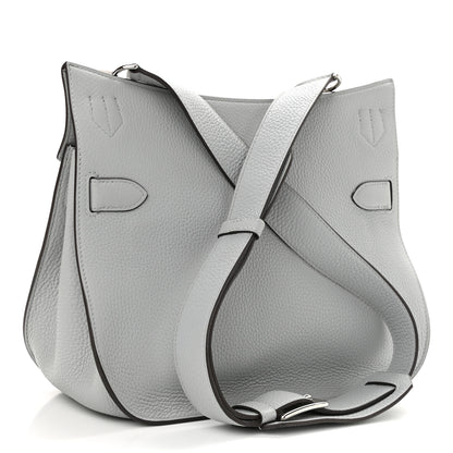 Hermes Taurillon Clemence Jypsiere 28 Bleu Arctic 2 of 9