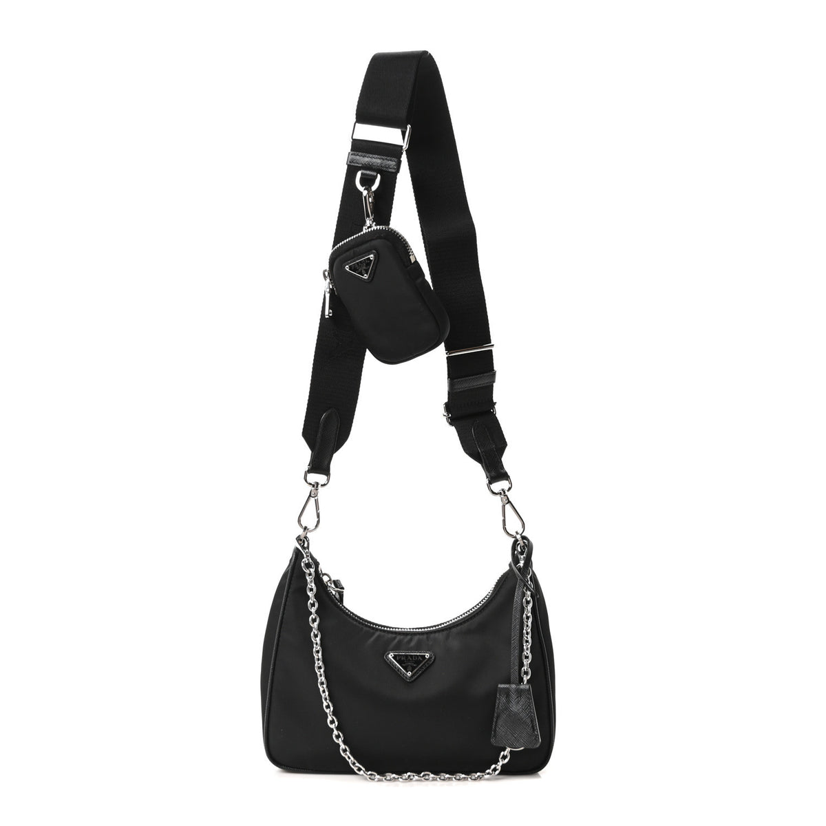 Prada Re-Nylon Saffiano Re-Edition 2005 Shoulder Bag Black 1 of 10