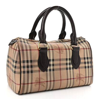 Burberry Haymarket Check Small Chester Bowling Bag Chocolate 3 of 22