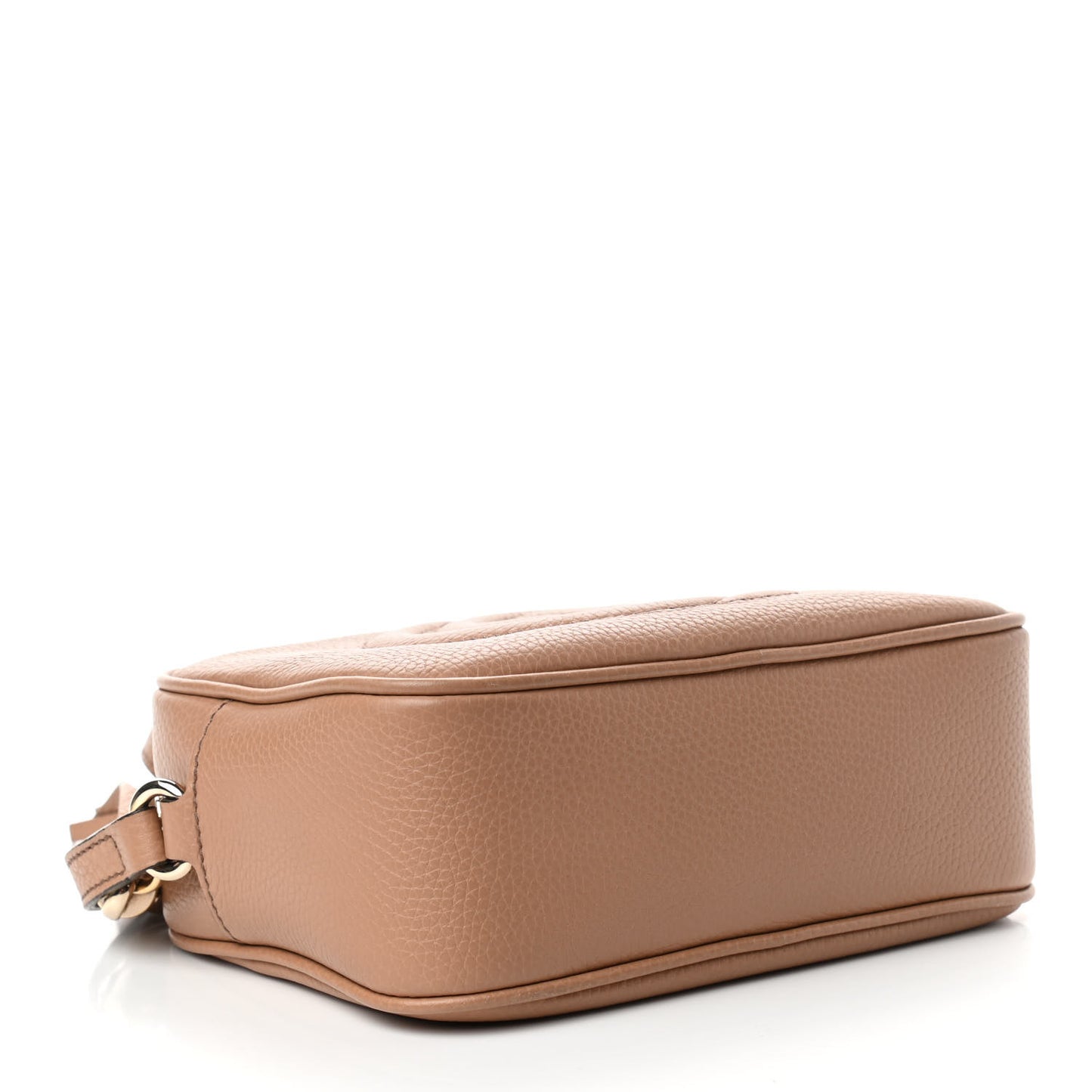 Pebbled Calfskin Small Soho Disco Bag Rose Beige