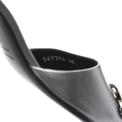 Balenciaga Calfskin BB Pointy Toe Mule 40 Gray 6 of 9