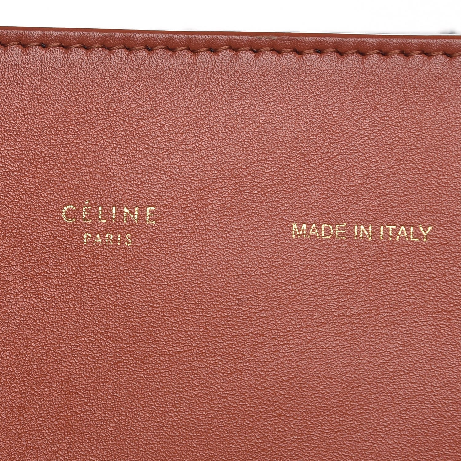 Celine Shiny Smooth Calfskin Zebra Printed Calf Hair Small Twisted Cabas Chalk Brick 8 of 12