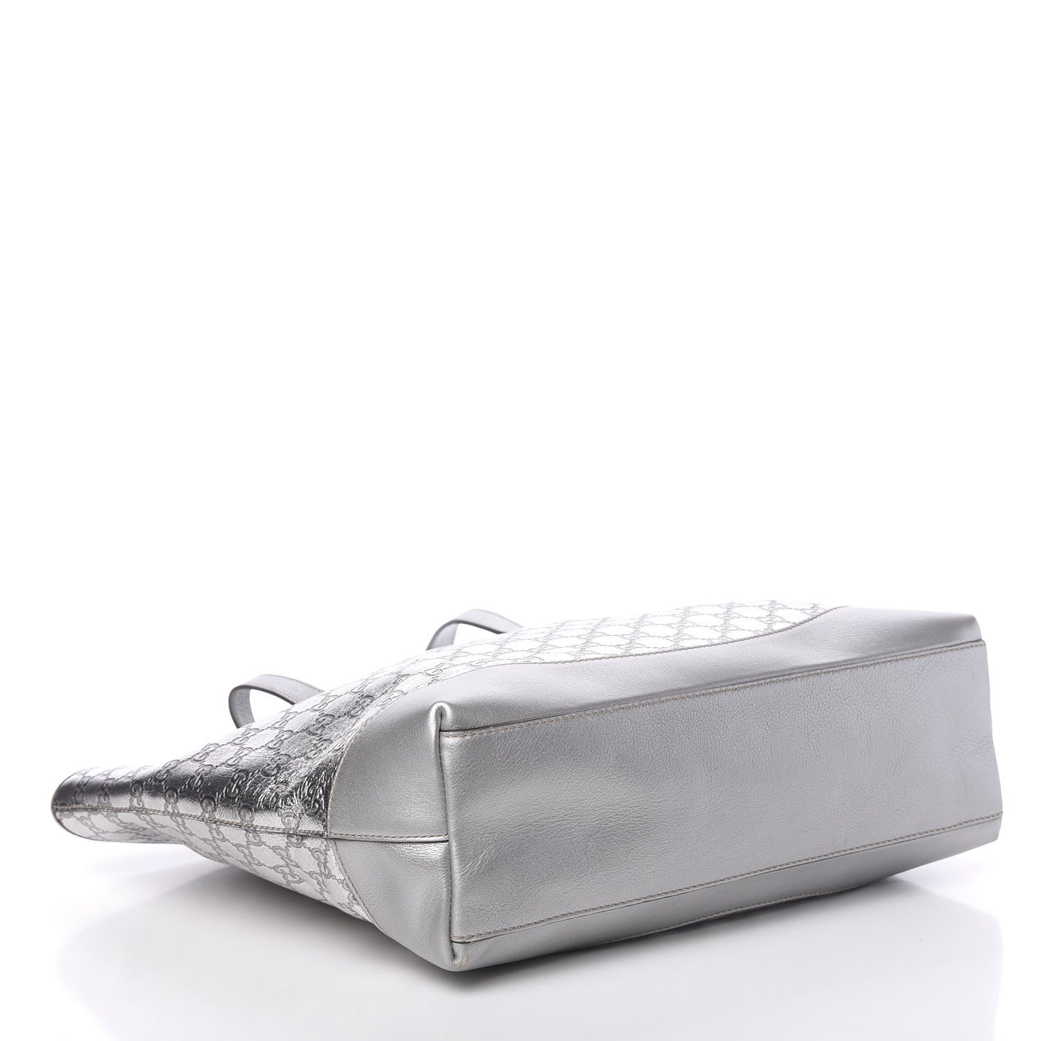 Gucci Guccissima Large Tote Silver 4 of 13
