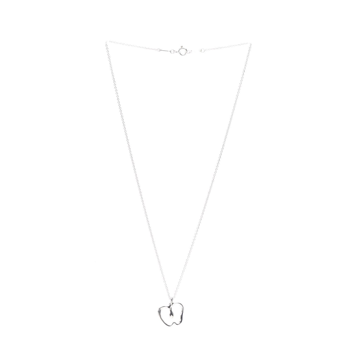 Sterling Silver Elsa Peretti Apple Pendant Necklace